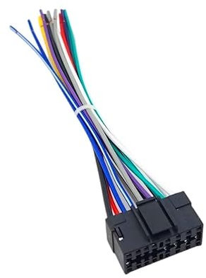 SCREENTRONICS Car Radio Wiring Harness Replacement for Sony CDX & XAV Series, Compatible with 100+ Models, Flat Ribbon Cable, 100% Pure Copper, Includes Color Wiring Diagram