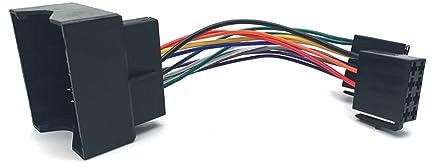 Toiumops Cable Adaptateur pour Vauxhall, pour Opel Corsa Meriva Vivaro Zafira, câble Adaptateur de Faisceau de câbles de connecteur ISO d'autoradio