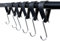 Sumotia 6er Set S Haken Mit Lederschlaufe - Schwarz - Garderobenhaken Campinghaken, Mehrzweckhaken für Geschirr Laterne Garderobe Kleiderstange Küche