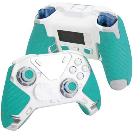 TALONGAMES Controller-Griffband, kompatibel mit Flydigi Apex 4, rutschfest, schweißabsorbierend, strukturiertes Haut-Set, für Controller-Griffe, (Lite Version - Blau)