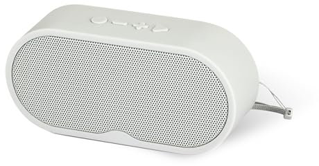 groov e WAVE Wireless Speaker - Portable Travel Speaker with Bluetooth Connectivity - 8 Hours Audio Playback, Rechargeable Battery, Voice Assistant - Grey