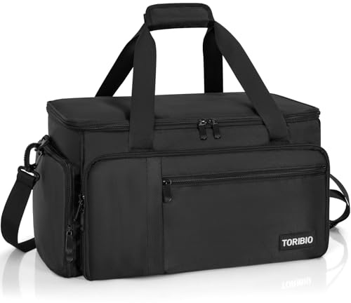 IPEB Barber Supplies Bag with Dividers for Clippers & Hairdresser Tools | Adjustable Dividers, Multifunctional Hairdresser Organizer for Clippers & Tools, Portable Carrying Bag for Business Travel
