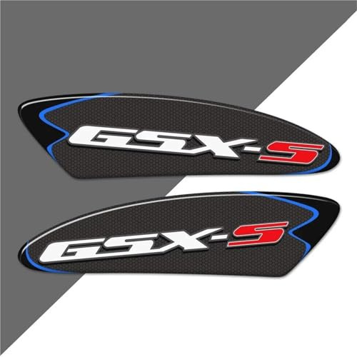 VQLDPX Motorrad-Tankschutz-Aufkleber Für Suzuki GSX-S125 GSX-S750 GSX-S1000 GSX S GSXS GSX - S 125 750 1000 Aufkleber Seitenaufkleber für den Tank(Blue 2)