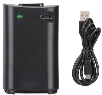 Rechargeable Battery Pack For Xbox 360 Controller, 4800mAh NiMH, 25 Hours Playtime, Black