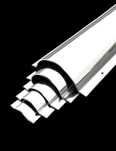 Goulotte de câbles extérieure Extra épaisse en Aluminium, Cache-câbles en Acier Inoxydable for la Gestion des câbles, Cache-câbles décoratif, Longueur 100 cm, épaisseur 1,2 mm(Width 60mm)