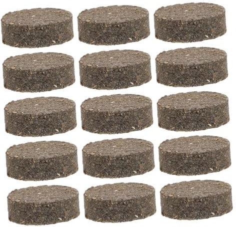 MUCKLILY 50pièces Allume-feu Bois Blocs Démarrage Barbecue Camping Extérieur Survie Pratique Léger Naturel Brûlant Rapide