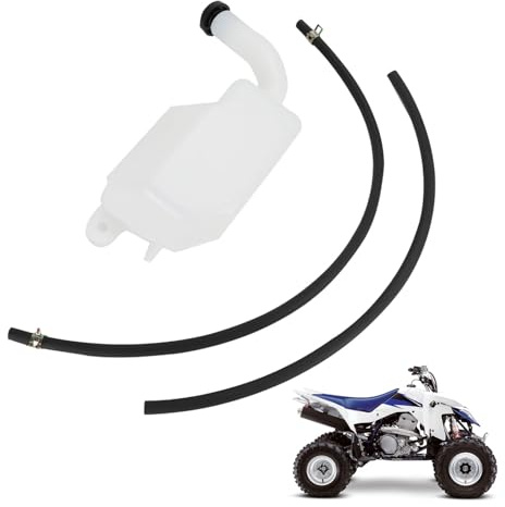 deposito anticongelante depósito expansión para Suzuki LTZ400 2003-2008 | Tanque de refrigerante de agua con mangueras de aceite, referencia 17910-07G00, para ATV Quad LTZ 400 2003-2008
