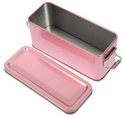 LOLIPPYY Weißblech-Aufbewahrungsbox Mit Deckel Keksdose Aus Metall Für Kekse Süßigkeiten Und Pralinen Rechteckiges Mehrzweck-Etui Für Küche Aufbewahrung Und Hochzeiten