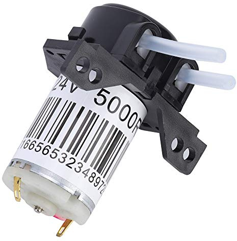 Peristaltische Pumpe, selbstansaugende Mikropumpe, Experimentierpumpe mit Silikonschlauch (24V)