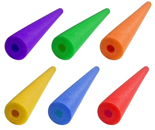 6 Pièces Frites De Piscine, Nouilles De Piscine En Mousse Bâtons Natation Bâtons Flotteur Aide À La Natation Jouet Aquatique Pour Enfant Et Adultes