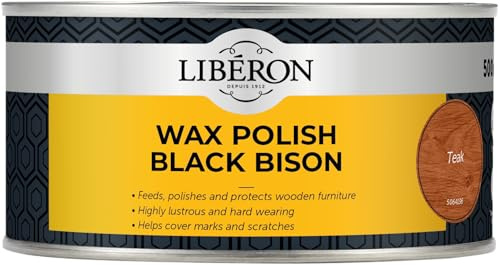 Libéron Wax Polish Black Bison Paste Teak 500ml