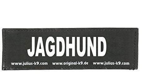 JULIUS K-9 Klettaufschrift, JAGDHUND, klein, Schwarz