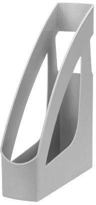 Jalema 2642554997 Stehsammler Re-Solution, Zeitschriftensammler, Zeitschriftenständer, Aktenhalter für Büro, aus 100% Recycling-Kunststoff, Blauer Engel zertifiziert, 10er Packung, grau