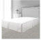 Cache sommier plateau 3 plis 140x190 cm blanc