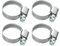 Cornat Schlauchschelle - Ø 16 - 25 mm Spannweite - 9 mm Bandbreite - 4 Stück im Set - Aus rostfreiem Edelstahl / Schlauchklemme / Schlauchbefestigung / T3083020
