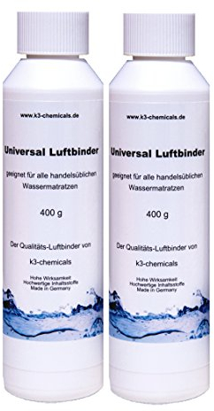 k3-chemicals 2 x Universal Luftbinder für Wassermatratzen (2 x 400g / Doppelpack)