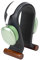 SAMDI Leather Headphone Stand Headset Stand Headphone Holder Universal Gaming Headset Holder - Black