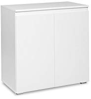 Newfurn Sideboard Kommode Modern Anrichte Highboard Mehrzweckschrank II 80x80x 40 cm (BxHxT) II [Nikita.one] in weiß/Weiß Wohnzimmer Schlafzimmer Esszimmer