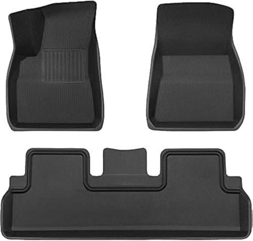 TAPTES - Tapetes para Tesla Model 3 2017-2025, Antideslizantes, Impermeables, para Todo Tipo de Clima, Accesorios de automóvil, para Modelo 3 Highland 2025 2024 2023 2022 2021 2020 2019 2018 2017