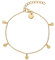 NOELANI Armband 925 Sterling Silber Damen Armschmuck, 16+3 cm, Gold, Coin, Kommt in Schmuck Geschenk Box, 2030126