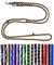 Hundeleine kleine Hunde bis 15 Kg/Doppelleine 4-Fach verstellbar 2,40m / 2,80m / 3,50m Führleine sehr leicht & robust (2,40m 3-Fach verstellbar, Brownie (Schwarz-Braun-Beige))