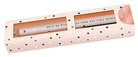 Grafik-Werkstatt 63994 Werkstatt Kugelschreiber mit Drehmechanik | schwarze Mine auswechselbar| Notiz an mich