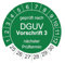 50 Prüfplaketten für DGUV V3 Vorschrift 3-30mm - 2025-2030 - nachhaltig - grün - 2024 nächste Prüfung (50 Stück, grün)