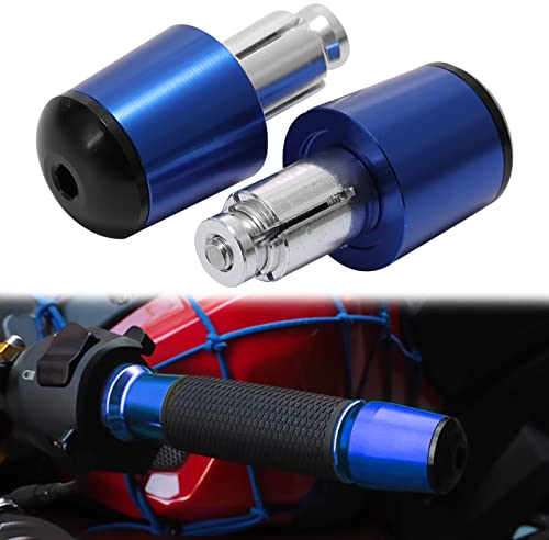 KEEPDSGN 7/8 22mm-24mm Motorrad Lenkerendkappen, Aluminium Motorrad Lenkerstopfen Kompatibel mit XJ6 XJ6N FZ1 FZ6 FZ09 MT03 MT07 MT09 MT10 YZF R1 R6.