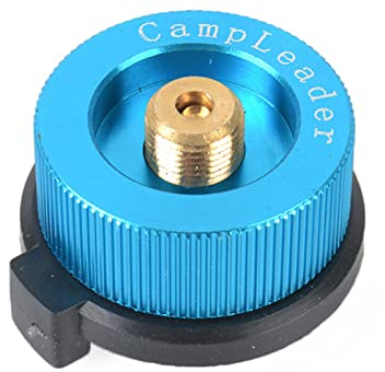 Zwbfu 1 Stück Adapter für Camping-Ofen, Propan-Ventil, Adapter für Butan-Behälter, Zylinder-Konverter, Gaskartusche