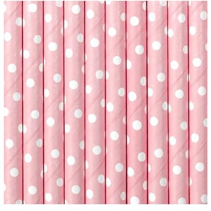 Saraoriginalshop Pailles en papier jetables biodégradables 24 pièces, 19,5 cm, pailles pour cocktails, fêtes, bar, baby shower party anniversaire (bleu clair et blanc)