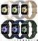 Higgs 6 Piezas Correas Compatible con Correa Apple Watch 44mm 42mm 45mm 46mm Ultra 49mm Mujer Hombre, Pulsera Suave Silicona Deportiva Ajustable para iWatch Series 10 9 SE 8 6 7 5 4 3 2 1,Luz Estelar