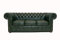Chesterfield 3-Sitzer Sofa Class | 100% Leder, handgefertigt, Original Chesterfield | Breite 200 cm | Cloudy Grün