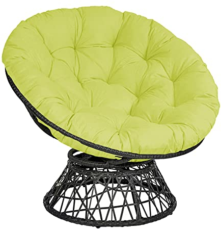 Morbuy Papasansessel Kissen Sitzauflage, Rundes Dicke Stuhlkissen Bequem & Weich Sitzkissen Hängesessel für Indoor Outdoor Garten Stuhlauflage (60x60CM,Grasgrün)