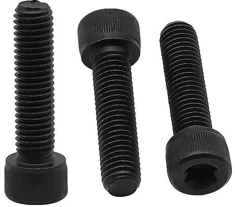 Lot de 12 vis à tête cylindrique Torx M8 - 1,25 x 30 mm - Entièrement filetée - Filetage épais UNC - Alliage d'acier de qualité 12.9