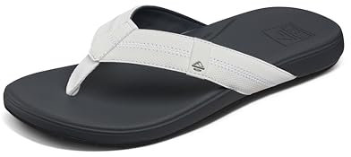 Reef Men's Cushion Phantom Flip Flop Sandal White Charcoal
