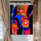 QGHOT Blacklight Wandteppich, Sexy Poster Von Frauen Unzensiert, Nacktes Heißes Mädchen, Kunst, Schwarzlicht-Poster für Erwachsene, Zimmer, Schlafzimmer, Dekor (73,7 x 94 cm)