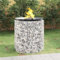 Tidyard Foyer en Gabion Ø 100 cm Fer galvanisé pour Extérieur, Terrasse, Arrière-Cour, Jardin, Barbecue