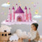 YUKQEYLE Wandtattoo Schloss Mädchen Wandaufkleber Deko Kinder Wandsticker Babyzimmer Schlafzimmer Wanddeko Selbstklebend Junge Spielzimmer Kindergarten Schule Wandbild B