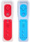 TechKen 2 Pcs Remote Controller for Wii, Remote Game Controllers Compatible with Wii Remote Replacement with Silicone and Wrist Strap (Blue Red)