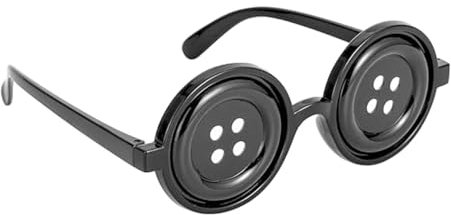 BORFUE Button Eyes Glasses Halloween Costume Stuff Accessories Amusing Button Eyes Glasses for Halloween Costume Party Decorations
