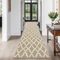 SHACOS Läufer Teppich Flur Lang 60x240 cm, rutschfest, Flurteppich Läufer Lang, Flurläufer Lang Modern, Küchenteppich Waschbar, Teppich Läufer für Flur, Küche, Eingang, Beige