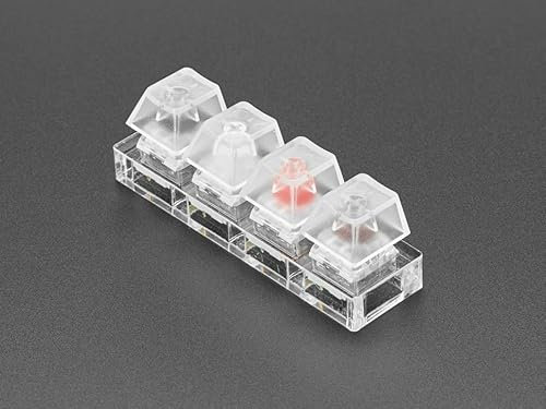 Adafruit Accessori Adafruit Kailh Mechanical Four Key Tester: White Black Red Brown Switches