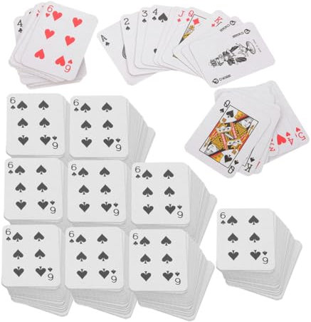 VICASKY 24sätze Spielkarten Für Reisen Und Partys Tragbare Karten Für Kompakte Und Unterhaltsame Miniaturspiele Mitgebsel Und