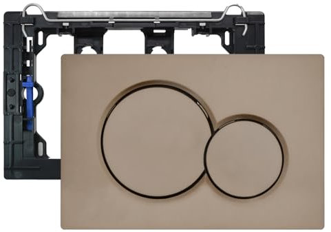 Empyreal betätigungsplatte drückerplatte WC spülkasten ersatzteile altes modell kompatibel mit Geberit sigma01 UP300 & 320 betätigungsplatte 115770115 2-Mengen-Spülung 1 Stück. (Antikes Bronze)