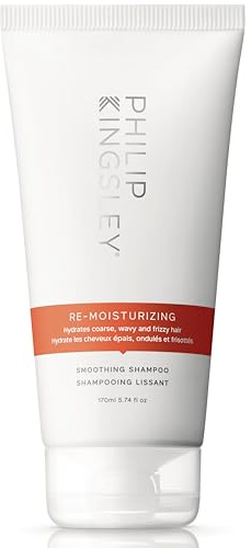 Philip Kingsley | Re-Moisturizing Smoothing Shampoo | For Curly, Frizzy, Wavy, Dry, Coarse Hair Types | Hydrating Shampoo that Re-Moisturizes and Smooths Hair | 170ml