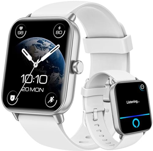 Smart Watches for Women - Answer/Make Calls, Alexa Built-in, 1.8 HD Ladies Smartwatch with Heart Rate/SpO2/Sleep Monitor, IP68 Waterproof, Fitness Watch for iPhone/Samsung/Android, 100+ Sports