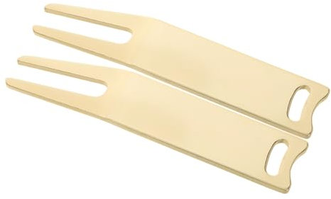 BESPORTBLE Golf-Divot-Fixer-werkzeugset 2-teiliges Divot-Werkzeug Aus Metall Divot-reparaturset Bürste Werkzeug Zur Golfplatzpflege