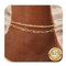 Diamday 925 Sterling Silver Ankle Bracelets for Women Gold Anklet Adjustable Women's Anklets Waterproof Dainty Layered Anklet Set Ankle Chains Beaded Rope Link Beach Anklets for Women B