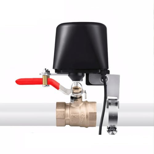 Mengshen Smart WiFi Wasserventil Wasserabschaltung WiFi Elektrisches Wasser Gasabsperrung Controller Fernbedienung über Tuya Smart Life App Kompatibel mit Alexa Kein Hub erforderlich