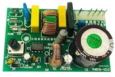 Placa De Accionamiento Del Motor Del Ventilador De CC De Tres Cables Y Cinco Cables Convertidor Controlado Electrónicamente Conversión De Frecuencia Aire Acondicionado Univers(YH-65FA drive board)